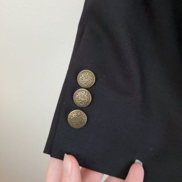 Oscar de la Renta 2-button notch lapel blazer - Picture 4 of 9